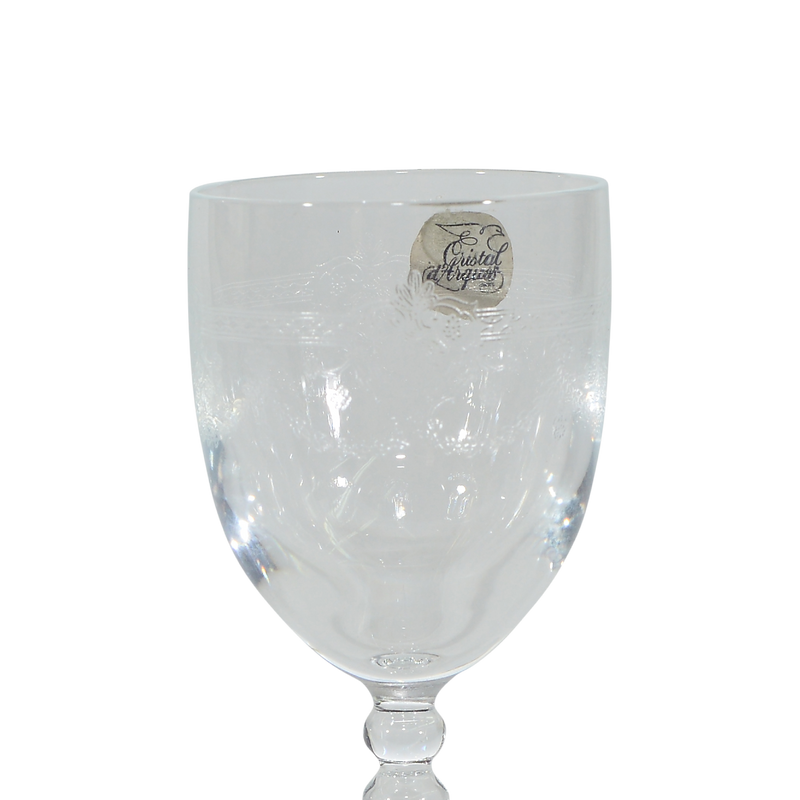 שישיית כוסות יין קריסטל גבוהות. מבית המותג Cristal d'Arques